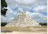 Our first glimpse of the Kukulcan Pyramid of Chichén Itzá